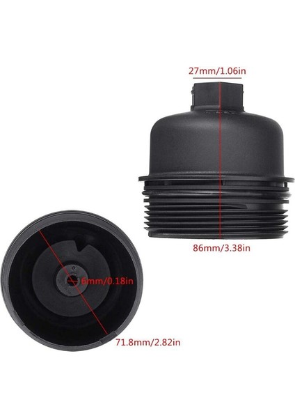 Yağ Filtresi Kapağı Konut Üst Kapak Kapağı 3M5Q6737AA 1103L7 1103P8 73500070 Ford Transit Mk7 /galaxy /mondeo /focus/fiat (Yurt Dışından)