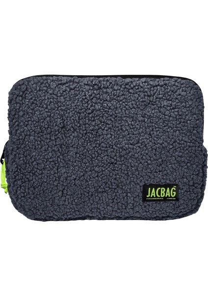 Teddy Gri/sarı Peluş Erkek Çocuk Tablet Çantası