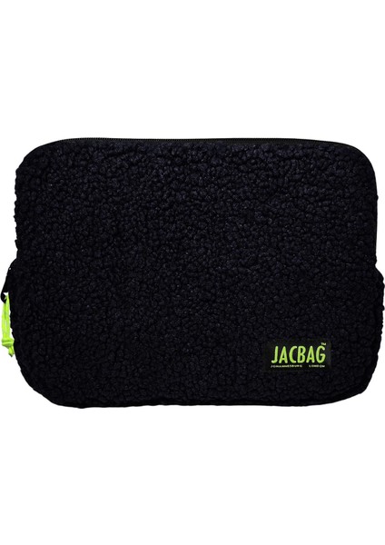 Teddy Siyah/sarı Peluş Erkek Çocuk Tablet Çantası