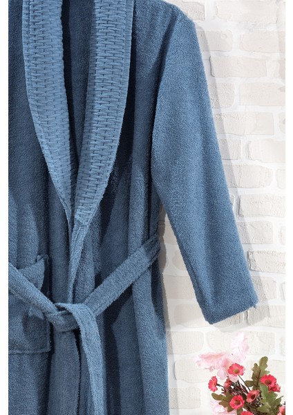 Pamuklu Şal Yaka Unisex Tek Parça Bornoz modelleri