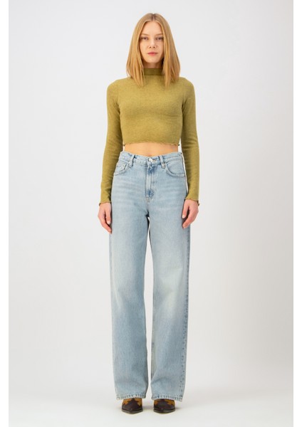 Karla Tall Straight Fit Açık Indigo Kadın Jean Pantolon