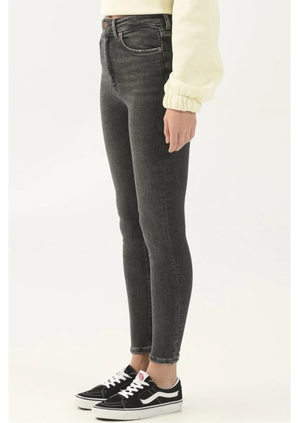 Skinny Fit Ekstra Esnek Anstrasit Kadın Jean Pantolon