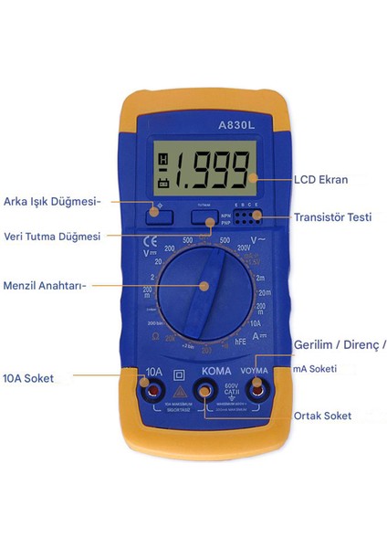 Dijital Multimeter Pens Amper Metre Dijital Pensampermetre Voltaj Dc Alternatif Akım Ölçme Ölçüm fiyatları