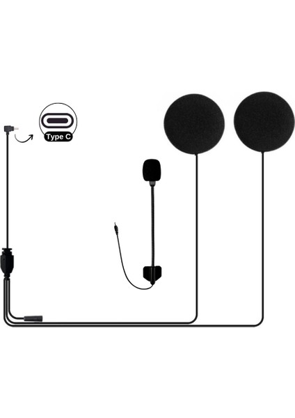 KN2250 Açık Kask Kulaklık ve Mikrofon