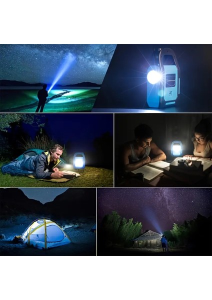 Güneş Enerjili Işıldak ve Powerbank Özellikli Kamp Lambası/ 3 Işık Modu, Outdoor ve Güç Kesintileri Için Ideal