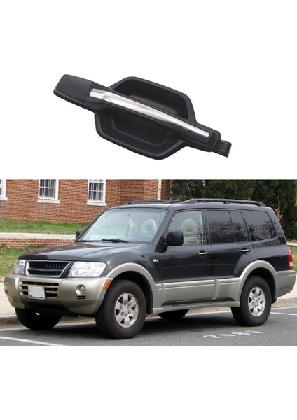 Araba Dış Dış Arka Sol Kapı Kolu MR653479 Mitsubishi Pajero Montero Için Mk3 V73 V75 V77 V78 2000-2006 (Yurt Dışından) indirimleri