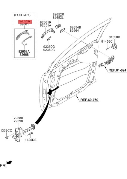 82661-D9710 Sağ Ön Endüktif Dış Kapı Kolu Kia Sportage 2016-2021 Için Düğme Var Krom Yakalama Çektirme Kolu (Yurt Dışından) indirimleri