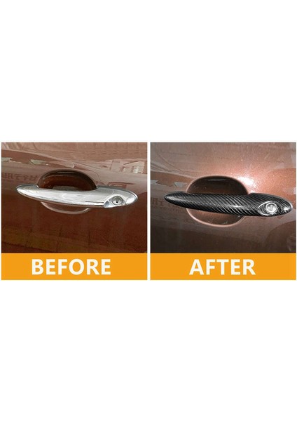 Karbon Fiber Araba Kapı Kolu Kılıfları Bmw Mını Cooper S R50 R52 R53 R55 R56 R57 R58 R59 R61 Jc Için Döşeme (Yurt Dışından) fırsatları