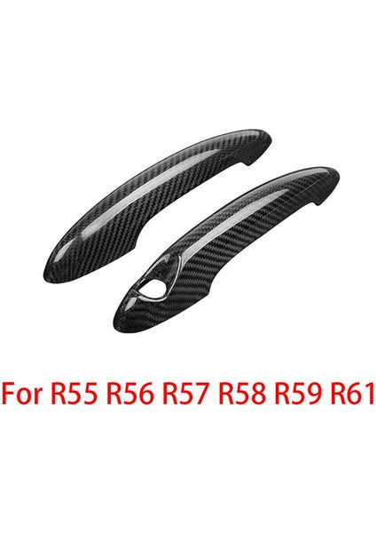 Karbon Fiber Araba Kapı Kolu Kılıfları Bmw Mını Cooper S R50 R52 R53 R55 R56 R57 R58 R59 R61 Jc Için Döşeme (Yurt Dışından) indirimleri