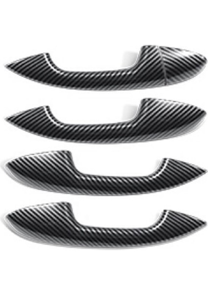4 Adet Dış Kapı Kolu Ayar Kapağı Çıkartmalar Mercedes-Benz C/e/glc/glb/a/b/gle/gls/cla/gla Sınıfı Karbon Fiber (Yurt Dışından)