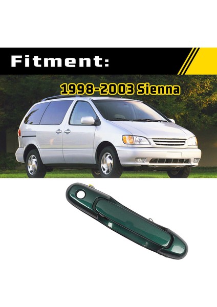 1998-2003 Toyota Sienna Için Ön Sağ Yolcu Dış Dış Kapı Kolu Yeşil 69210-08010 Yeni (Yurt Dışından) modelleri