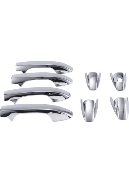 Adet Gümüş Araba Kapı Kulp Kılıfı Trim Yakalama Kap Çıkartmalar Dış Kapı Kulp Kılıfı Honda Cr-V 2007-2011 (Yurt Dışından)