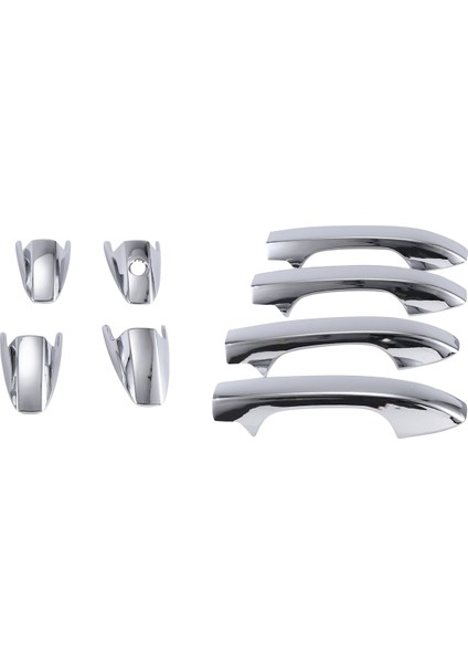 Adet Gümüş Araba Kapı Kulp Kılıfı Trim Yakalama Kap Çıkartmalar Dış Kapı Kulp Kılıfı Honda Cr-V 2007-2011 (Yurt Dışından)
