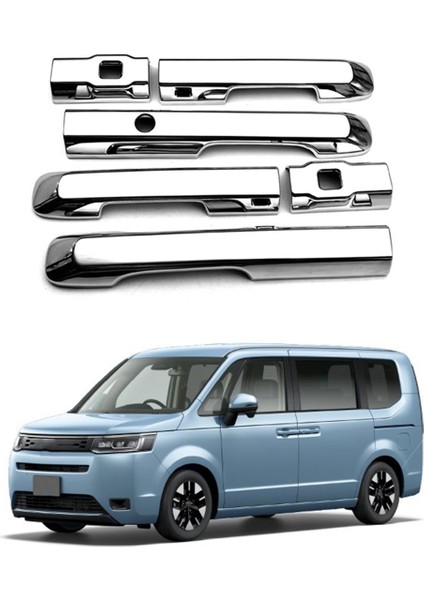 Honda Stepwgn Rp Serisi 2023 Abs Krom Kapı Kulp Kılıfı Trim Dekoratör Etiket Dış Aksesuarlar (Yurt Dışından)