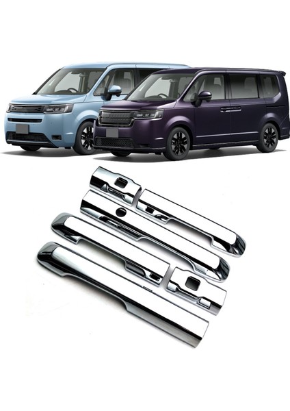 Honda Stepwgn Rp Serisi 2023 Abs Krom Kapı Kulp Kılıfı Trim Dekoratör Etiket Dış Aksesuarlar (Yurt Dışından)