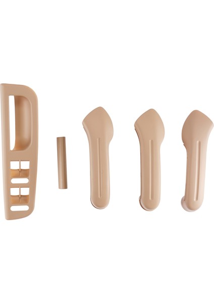 1 Set Iç Kapı Kolu Takımı Pencere Anahtarı Paneli Çerçeve Kapı Kolu Kaplaması-Vw Bora Golf Passat Jetta Mk4 Bej (Yurt Dışından)