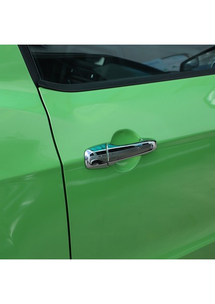 Yan Kapı Kolu Kapak Trim Dekor Çerçeve Kitleri Ford Mustang 2004-2014 Aksesuarları Için Abs (Gümüş) (Yurt Dışından) fiyatları
