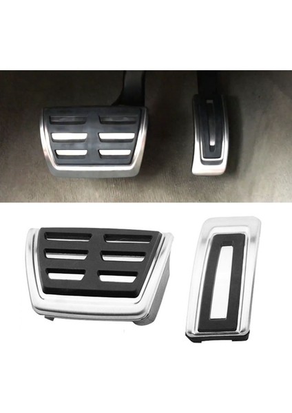 2 Adet Araba Pedalları Ayak Yakıt Fren Pedalı Kapağı Vw Passat B8 Golf 7 2017-2021FOR Skoda Octavia Için Seat Leon At (Yurt Dışından)