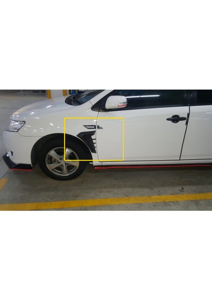 Araba Ayırıcı Spoiler Modifikasyonu Yan Ağ Havalandırma Izgarası Çamurluk Dekoratif Yan Çamurluk Çıkışı Aksesuarları (Yurt Dışından) modelleri