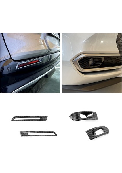 Toyota Sienna 2021 2022 Için Araba Ön ve Arka Sis Lambası Lambası Kapağı Trim Etiket Kalıplama Aksesuarları, Abs Karbon Fiber (Yurt Dışından) modelleri
