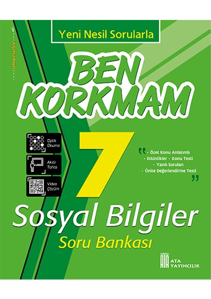 7.Sınıf Ben Korkmam Sosyal Bilgiler Soru Bankası