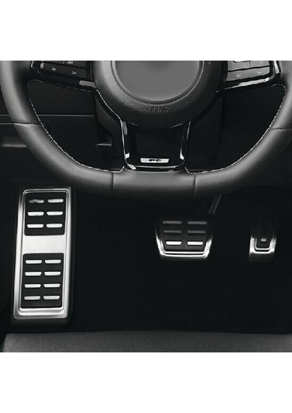 3 Adet Araba Pedalları Ayak Yakıt Fren Pedalı Kapağı Vw Passat B8 Golf 7 2017-2021 Için Skoda Octavia Için Seat Leon At (Yurt Dışından) fiyatları