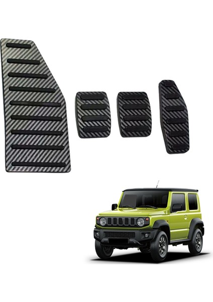 Alüminyum Alaşımlı Ayak Pedalı Suzuki Jimny 2019-2021 Için Lhd Hızlandırıcı Gaz Debriyaj Fren Pedalı Dinlenme Pedalı Pedleri Paspaslar Kapak A (Yurt Dışından) indirimleri