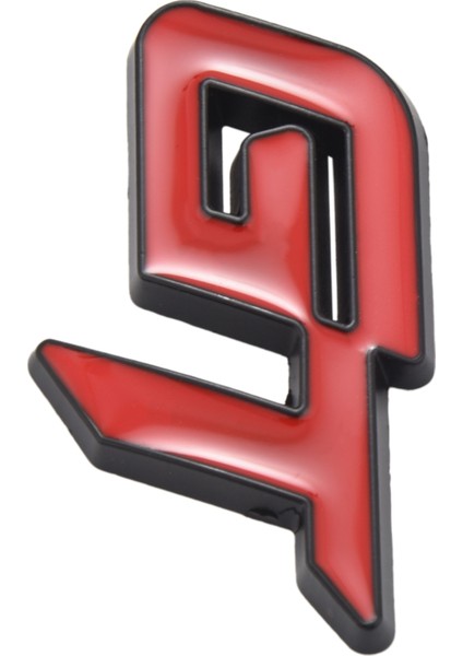 3D Gt Logo Araba Etiket Moda Araba Dekor Etiket Ford Mustang Odak 2 3 Fiesta Ranger Mondeo Mk2 Kırmızı + Siyah (Yurt Dışından)