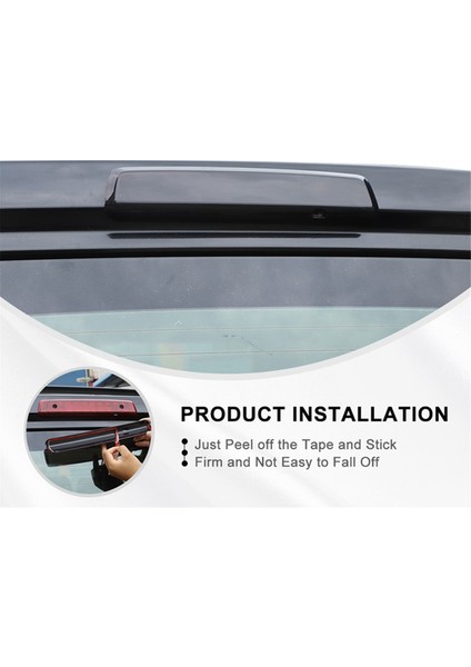 Jeep Commander 2006-2010 Araba Üçüncü Yüksek Fren Lambası Kapağı Dekorasyon Trim Sticker Aksesuarları Füme Siyah (Yurt Dışından) fiyatları