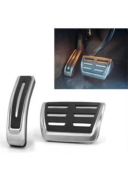 Vw Touareg Için 7l 7 P 2006-2017 Paslanmaz Araba Hızlandırıcı Yakıt Fren Pedalları Ped Kılıfı (Yurt Dışından) fiyatları