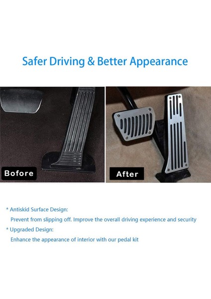 Lexus Es Gs NX260 NX350 2022 Toyota Camry Avalon Rav4 Için Araba Gaz Gaz ve Fren Pedalı Kılıfı Takımı (Yurt Dışından) fırsatları