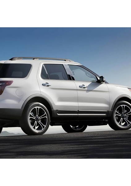 Araba Ayağı Mesajları Kapı Pencere Trim Kalıplama Ford Explorer 2011-2019 Için Anti Scratch Çıkartmalar Aksesuarları, Parlak Siyah (Yurt Dışından)