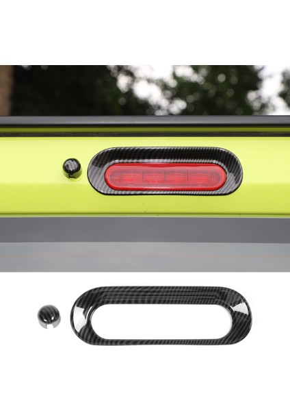 Araba Yüksek Fren Lambası Dekor Çerçeve Kapağı Trim Aksesuarları Suzuki Jimny 2019 2020 2021 2022,ABS Karbon Fiber (Yurt Dışından)