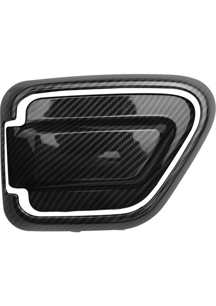 Şarj Kapağı Trim Dekor Sticker Jeep Wrangler Jl Jt 4xe 2021 2022 Aksesuarları,abs Karbon Fiber (Yurt Dışından)