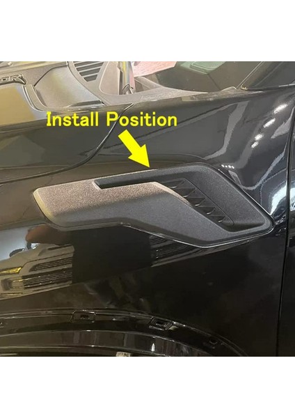 Ford F150 F-150 2021 2022 2023 Çamurluk Yan Hava Firar Çıkışı Kapak Trim Dekoratif Çıkartma Araba Aksesuarları-Siyah (Yurt Dışından) fiyatları