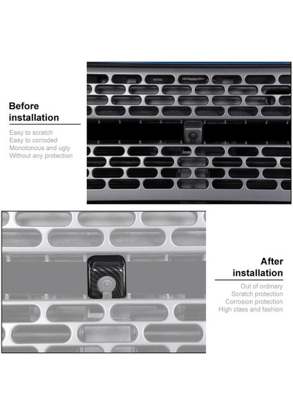 Araba Ön Merkezi Izgara Kamera Kılıfı Koruma Dekorasyon Ford Bronco 2021 2022 2023 Aksesuarları - Abs Karbon Fiber (Yurt Dışından) indirimleri