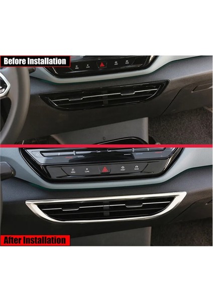Araba Merkezi Kontrol Klima Çıkış Havalandırma Kapağı Trim Çerçevesi Vw Id.4 Id4 2021-2023 Araba Iç Aksesuarları (Yurt Dışından)