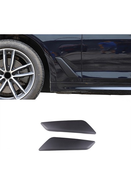 Bmw 5 Serisi G30 2018-2022 Çamurluk Yan Hava Menfezi Çıkış Kapağı Trim Dekoratif Sticker Araba Aksesuarları, Mat Siyah (Yurt Dışından) modelleri