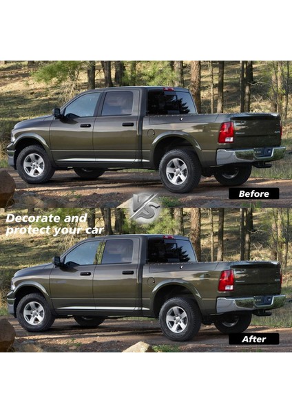 Araba Kapı Pencere Trim Anti Scratch Çıkartmalar Kapı Ayağı Pervazlar Dodge Ram 1500 2500 3500 2009-2018 Aksesuarları (Yurt Dışından)