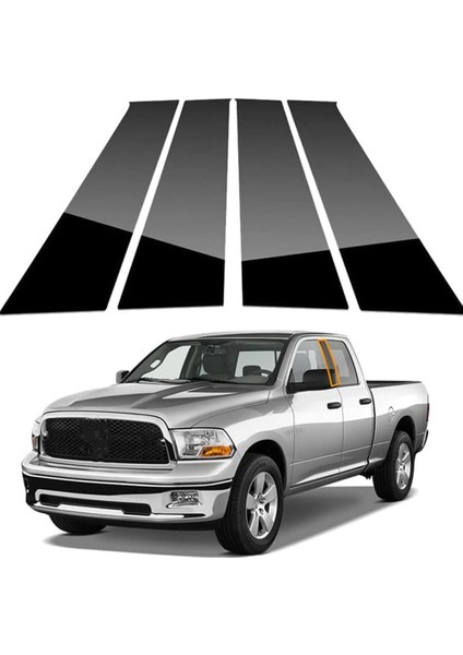 Araba Kapı Pencere Trim Anti Scratch Çıkartmalar Kapı Ayağı Pervazlar Dodge Ram 1500 2500 3500 2009-2018 Aksesuarları (Yurt Dışından)