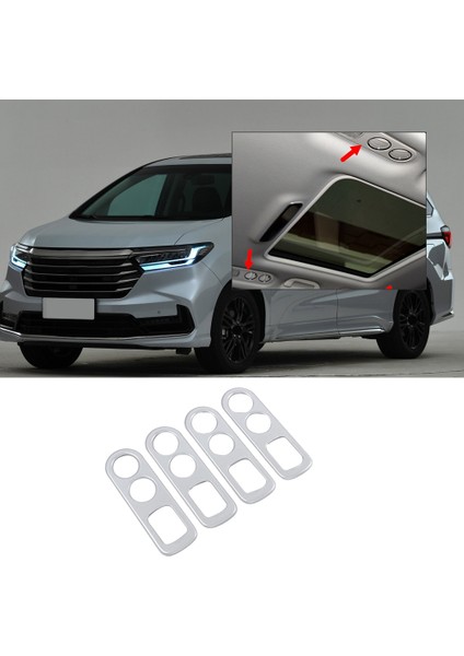 Honda Odyssey 2022 Için Araba Çatı Hava Çıkış Çerçevesi Etiket Dekorasyon (Yurt Dışından)