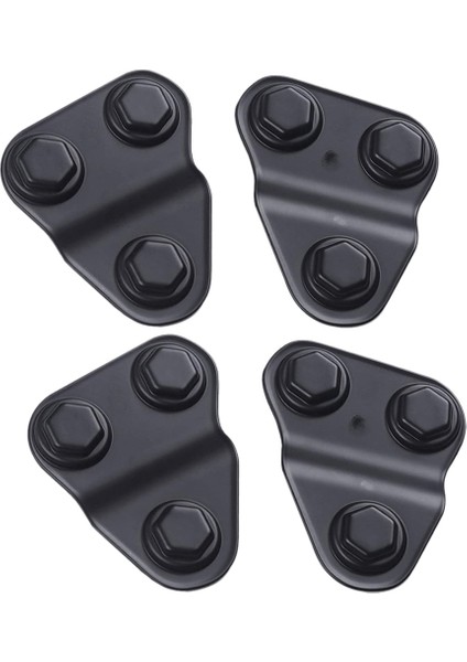 Adet Vida Koruma Cıvata Kapak Trimi Jeep Wrangler Jl 2018-2021, Ön Kapı Vida Koruma Kapağı, Siyah (Yurt Dışından)