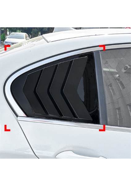 Araba Arka Cam Panjur Kapağı Trim Pencere Panjuru Yan Havalandırma Trimi Bmw 5 Serisi F10 525I 530I 2011-2017 Parlak Siyah (Yurt Dışından) indirimleri