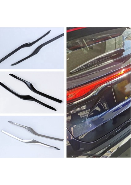 Karbon Fiber Arka Bagaj Kapı Bagaj Çıtası Trim Bagaj Kapağı Garnitür Toyota Harrier Venza 2020 2021 2022 Araba (Yurt Dışından) fırsatları