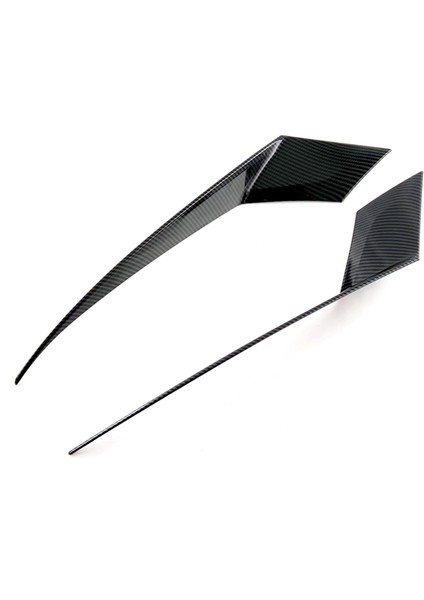 Honda Accord 2023 2024 Için 11TH Araba Far Başkanı Işık Lambası Kaş Kapağı Kalıplama Trim Aksesuarla (Abs Karbon Fiber) (Yurt Dışından)