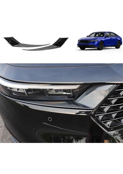 Honda Accord 2023 2024 Için 11TH Araba Far Başkanı Işık Lambası Kaş Kapağı Kalıplama Trim Aksesuarla (Abs Karbon Fiber) (Yurt Dışından) fiyatları