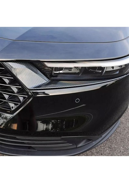 Honda Accord 2023 2024 Için 11TH Araba Far Başkanı Işık Lambası Kaş Kapağı Kalıplama Trim Aksesuarla (Abs Karbon Fiber) (Yurt Dışından) indirimleri