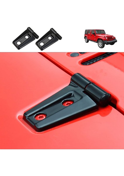 Jeep-Wrangler Jk & Unlimited 2007-2017 Için Kaput Menteşe Kapağı Trim Aksesuarları (Siyah) (Yurt Dışından) modelleri