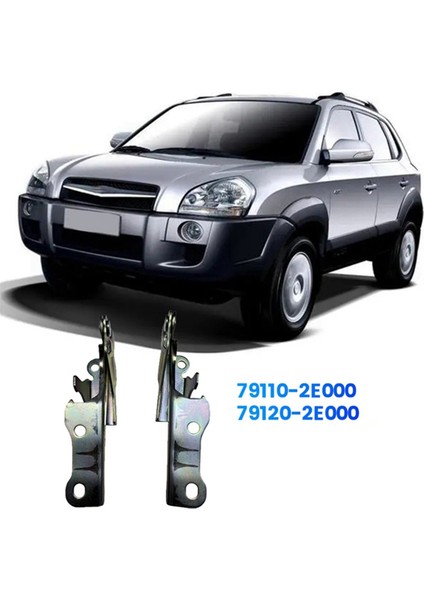 1 Çift Kaput Menteşesi Sürücü ve Yolcu Tarafı 79110-2E000 79120-2E000 Hyundai Tucson (Jm) 2004-2010 Motor Kaput Menteşesi (Yurt Dışından) modelleri