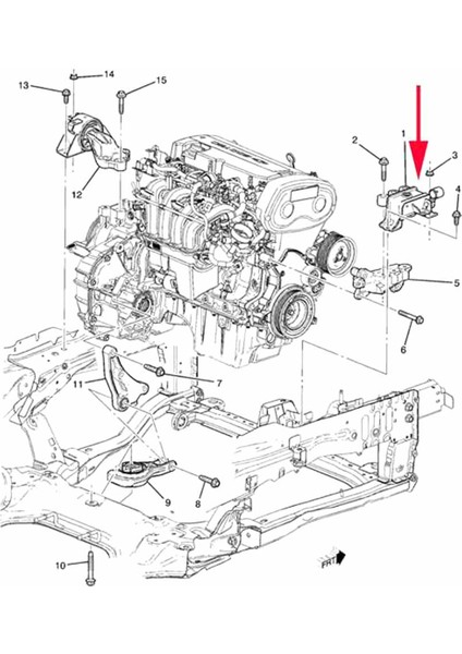 Chevrolet Sonic Trax Aveo 2012 Up Için Yeni Motor Motor Montaj Desteği Amortisör Braketi 95133816 95161259 95970474 (Yurt Dışından) indirimleri